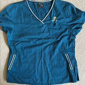 Tokidoki by Koi Teal V-Neck Top